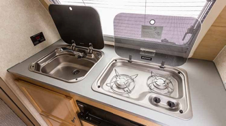 T@B 400 - Cuisinière à 2 brûleurs avec couvercle en verre